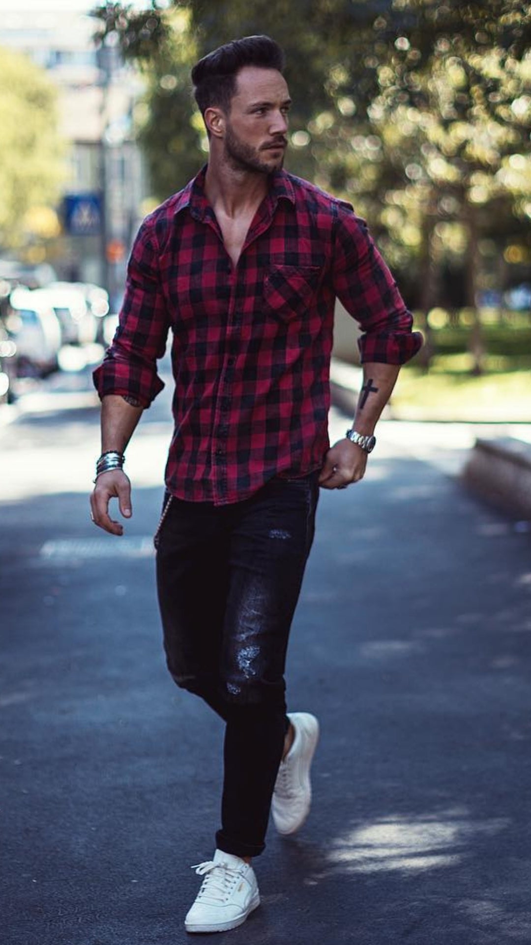 5 Check Shirt Outfits For Men ...